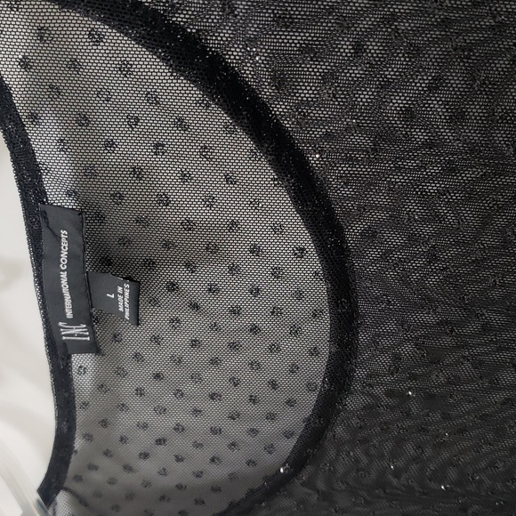 NWOT INC International Concepts Long Sleeve Sheer Top - Picture 3 of 5